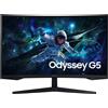 Samsung Monitor Gaming Odyssey G5 - G55C da 32'' QHD Curvo, 81,3 cm (32), 2560 x 1440 Pixel, Quad HD, LED, 1 ms, Nero LS32CG552EUXEN