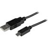 StarTech.com Cavo di sincronizzazione e di ricarica USB a Micro USB - Cavetto slim per Smartphone e Tablet A a Micro B da 1 m, 1 m, USB A, Micro-USB B, USB 2.0, 0,48 Gbit/s, Nero USBAUB1MBK