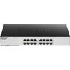 D-Link GO-SW-16G, Non gestito, L2, Gigabit Ethernet (10/100/1000), Full duplex, Montaggio rack, 1U GO-SW-16G