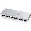 Zyxel XGS1010-12-ZZ0102F, Non gestito, Gigabit Ethernet (10/100/1000), Full duplex XGS1010-12-ZZ0102F