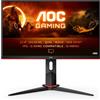 AOC G2 Q24G2A/BK, 60,5 cm (23.8), 2560 x 1440 Pixel, Quad HD, LCD, 4 ms, Nero, Rosso Q24G2A/BK