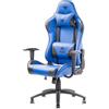 itek PLAYCOM PM20, Sedia per gaming universale, 140 kg, Seduta imbottita, Schienale imbottito, Universale, Nero, Blu ITCGPM20BL