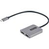 StarTech.com Adattatore USB-C HDMI - Hub USB C MST a Doppio HDMI 4K 60Hz - Convertitore USB Type-C a Multi Monitor HDMI per Notebook con cavo da 30 cm - Splitter HDMI / Hub HDMI Multi-Stream Trasport, HDR, USB tipo-C, Uscita HDMI, Uscite Displayport, 3840