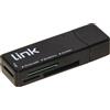 Link Accessori LKCCH04, MMC, MS Duo, MS PRO, Memory Stick (MS), MicroSD (TransFlash), MicroSDHC, MicroSDXC, RS-MMC, SD, Nero, 5000 Mbit/s, Windows 10, 8.1, 8, 7, Vista, XP Mac OS 10.x, USB 3.2 Gen 1 (3.1 Gen 1) Type-A, 75 mm LKCCH04