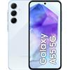 Samsung Galaxy A55 5G Display FHD+ Super AMOLED 6.6", Android 14, 8GB RAM, 128GB, Dual SIM, Batteria 5.000 mAh, Awesome Iceblue, 16,8 cm (6.6), 8 GB, 128 GB, 50 MP, Android 14, Blu SM-A556BLBAEUE