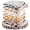 yanopurna Coperta in cashmere - Coperta per divano intrecciata a mano in 100% lana di cashmere - 135 x 270 cm Coperta morbida e accogliente per divano e sedia - Prodotta in Nepal