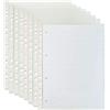 G4GADGET 50 buste perforate in plastica formato A4, 10-15 fogli, 30 micron, per cartelle, raccoglitori, portafogli