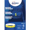 Avery Italia Braccialetti L4001-5 identificativi gialli ultra resistenti 265 x 18 mm, Laser, confezione 5ff