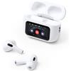 Auricolari bianchi wireless con custodia touchscreen MARCUS personalizzate o neutre