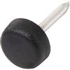 Adsamm PG-N-BL-10-100 100 feltrini in plastica con chiodo, Nero, Ø 10 mm