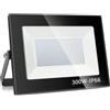 Jefedana Faretto led 300W 3000K Bianco Caldo Fari LED Esterno 30000LM Faretto led da Esterno IP66 Impermeabile Super Luminosa Faro led Luce di Sicurezza Lampada