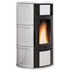 STUFA A PELLET LA NORDICA EXTRAFLAME ISIDE IDRO H15 18,1 KW BORDEAUX/BIANCO