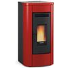STUFA A PELLET CANALIZZABILE LA NORDICA EXTRAFLAME KLAUDIA PLUS 5.0 8,0 KW AVORIO/BORDEAUX