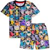 Pokémon Pigiama Corto Bambino, Indumenti Notte Traspiranti Tshirts Pantaloncini - Pikachu Regalo (Multicolore, 5-6 Anni)