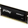 Kingston Technology FURY 32GB 3200MT/s DDR4 CL20 SODIMM Impact, 32 GB, 1 x 32 GB, DDR4, 260-pin SO-DIMM, Nero KF432S20IB/32