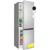Bomann® Frigorifero con congelatore alto 143 cm | frigorifero con congelatore 175 l con 3 ripiani e 3 cassetti | arresto della porta sostituibile | silenzioso frigorifero KG 322.1 look inox
