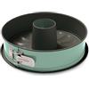 Guardini, Linea Bon Ton, Tortiera apribile 1 fondo con cono 26cm, Fondo Salvagoccia, Acciaio con rivestimento antiaderente, Verde Salvia, Per torte e cheesecakes