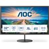 AOC V4 Q32V4 Monitor PC 80 cm (31.5") 2560 x 1440 Pixel 2K Ultra HD LED Nero