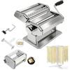 MZTOGR Macchina per pasta e ravioli, set di 6 pezzi da 150 mm in acciaio con 9 impostazioni di spessore regolabili, include accessorio per ravioli, stendipasta