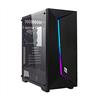 Noua Iron V8 Nero Case ATX PC Gaming Mid-Tower, Ventola PWM ARGB da 120 mm, Frontale Mesh con Strip LED Rainbow, USB 3.0, Pannello Laterale in Vetro Temperato