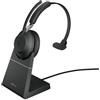 Jabra Evolve2 65 UC Mono Auricolare Wireless A Padiglione Ufficio USB tipo A Bluetooth Nero