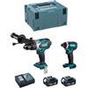 Makita kit dlx2145tj (dtd152 + dhp458 + 2 x 5,0.. 0088381813082