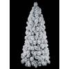 G.t.r. Albero di natale innevato montebianco slim h 180 cm apertura ramo per ramo molto folto mix pvc + needle