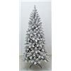 G.t.r. Albero di natale innevato monterey slim h.210 apertura ad ombrello in pvc