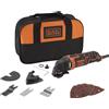 black & decker Black+decker mt300sa2-qs utensile multifunzione con borsa portautensili e accessori in dotazione