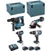 Makita set di utensili 18v combo 0088381860789