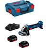 Bosch professional smerigliatrice angolare bosch gws 18v-7 (2 x 5,0.. 8435587916598