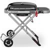 Weber 9010053 barbecue portatile a gas gpl, traveler 1 bruciatore ,nero, ideale per campeggio e picnic