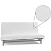 BIANCALUNA - Copristruttura Elastico Genius Senza braccioli Anti Macchia - 3 posti Copridivano da 170 a 220 cm Made in Italy - Bianco