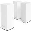 Linksys Blue Label Sistema WiFi 6 Mesh, 1 Nodo Tri-Band AX4200, 2 Nodi Dual Band AX5400, Router Mesh per Gaming Online, 80 Dispositivi, fino a 760 m², Copertura, Filtri Famiglia Tramite l'App Linksys