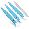 BEZOX Kit di coltelli per pedicure e manicure professionale con custodia - Cura dei piedi Callus Kit per la pelle dura (Blu)