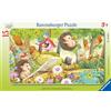 Ravensburger - Puzzle: Abitanti del giardino, Puzzle Bambini 3 Anni, Puzzle 15 Pezzi