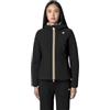 K-Way Giacca Corta Donna, Modello Lily ST Warm Double, in Poliestere, vestibilità Regular, Colore Black P-Beige G