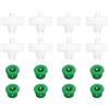 ECSiNG 20 clip di montaggio per strisce laterali + 20 occhielli compatibili con BMW 5er E34 1988-1995 OE 51131946258 19,7 x 17,8 mm 12 x 8,5 mm staffa per modanatura del corpo della portiera