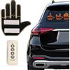 Sylswx Luce da Dito Dell'auto con Telecomando, Accessori Auto Divertenti, LED Gadget Auto, segnali di rabbia stradale, accessori per auto per uomini e donne
