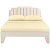 Lirex Lenzuola Letto Singolo 90 x 200 cm,100% Cotone 300 Fili Coprimaterasso Singolo,Lenzuolo con angoli singolo,Certificato Oeko-Tex,Bianco Crema
