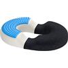 bonmedico Cuscino - Ciambella Ergonomica in Memory Foam per Casa, Auto e Ufficio - Supporto a Schiena e Coccige - Per Sedia e Poltrona