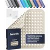 homerella® Tappeto doccia antiscivolo 53x53cm [INCL. Ganci] - Tappetino doccia antiscivolo sensibile alla pelle - Tappeto per doccia antiscivolo rettangolare - Tappetini antiscivolo per doccia