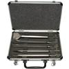Makita Scalpello-Set 5 Pezzi In Alluminio-Valigia 2 Scalpelli A Punta, Scalpello Piatto 2, 1 Larghezza Scalpello Sds-Plus