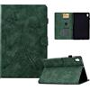 Rosbtib Custodia per Lenovo Tab M10 (2. Generation) 10,1 2020, Pelle PU Cover [Funzione di Supporto] [Slot per Scheda] Cover Lenovo Tab M10 HD 2ND Gen TB-X306F TB-X306X - Verde Tralicci in ferro