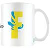 Pyramid International Disney - Tazza da caffè in ceramica con lettera dell'alfabeto (F per Flound), 325 ml, in confezione regalo Disney, prodotto ufficiale