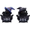 Nemesis Now Hubble And Bubble Witches Familiar Black Cat e Calderone Statuine, 8 cm