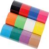 PHYTOP Tape Kinesiologico Professionale 12 rotoli Cerotto Kinesiologico, Nastro Kinesiologico per sollievo dal dolore muscolare e supporto articolare in colori assortiti arcobaleno
