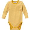 People Wear Organic Body a manica lunga in lana/seta bio -col. giallo a righe