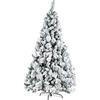 Bizzotto Albero di Natale Innevato Bianco 180 cm Effetto Naturale Folto, Apertura Facile ad Ombrello, Artificiale Cermis