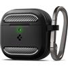 Spigen Cover Rugged Armor Compatibile con Airpods 4 2024 - Nero Opaco